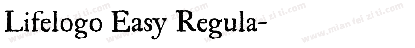 Lifelogo Easy Regula字体转换